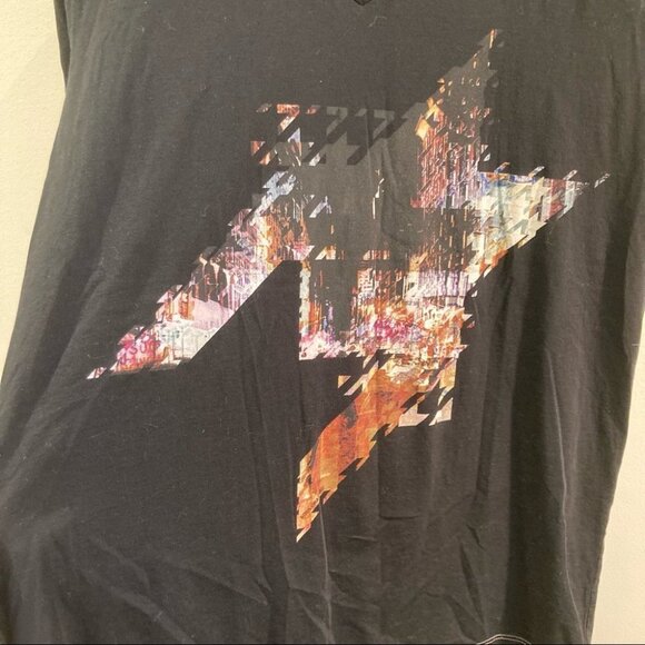 BOSS ORANGE Sz M T-Shirt With Houndstooth Design - Picture 2 of 8